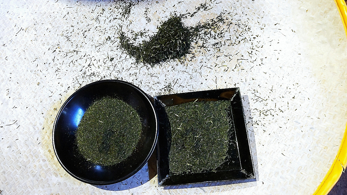 煎茶の仕上げ加工